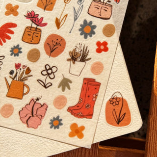 Plant Lover Washi Paper Sticker Sheet