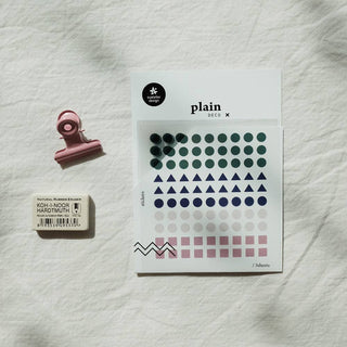 Plain.21: Shapes - Transparent Sticker Sheet (3 Pack)