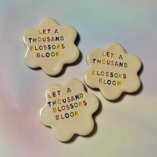 Let A Thousand Blossoms Bloom - Handmade Ceramic Magnet