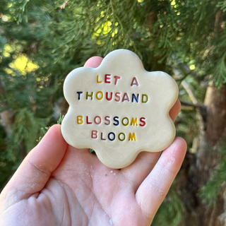 Let A Thousand Blossoms Bloom - Handmade Ceramic Magnet