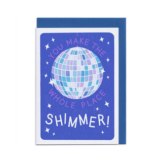 Disco Shimmer - Greeting Card