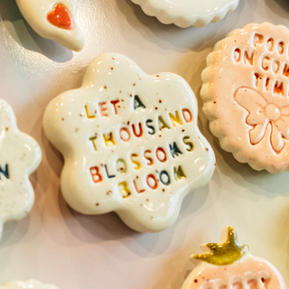 Let A Thousand Blossoms Bloom - Handmade Ceramic Magnet
