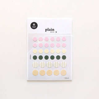 Plain.70: Pale Dots - Sticker Sheet (3 Pack)