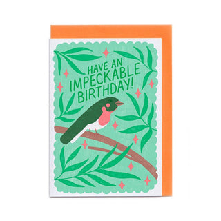 Have an Impeckable Birthday - Greeting Card (Risograph)