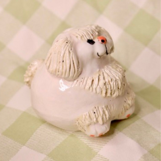 Maltese Dog Bud Vase - Small Vase