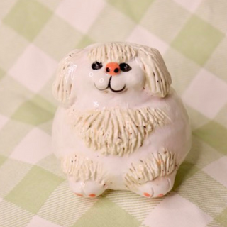 Maltese Dog Bud Vase - Small Vase