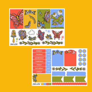 Butterflies & Bumblebees - Journal Sticker Kit