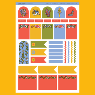 PRINTABLE Butterflies & Bumblebees - Journal Kit (Digital Only)