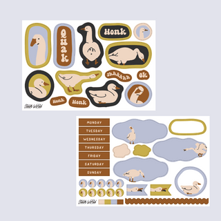 Silly Goose - Journal Sticker Kit
