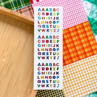 Mini Alphabet - Prismatic Stickers