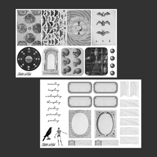 Dark Academia - Journal Sticker Kit