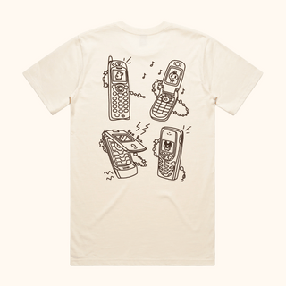 Missed Calls (Cream) - Reality Check T-Shirt
