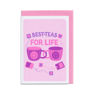 Best-Teas for Life - Greeting Card (Risograph)