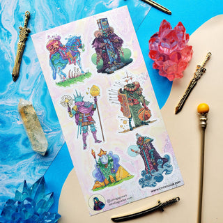 Fantasy Knights - Sticker Sheet