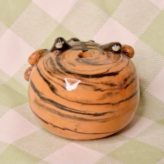 Tiger Head Bud Vase - Small Ceramic Vase