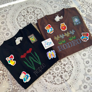 Twin Tulips - Embroidered Shirt