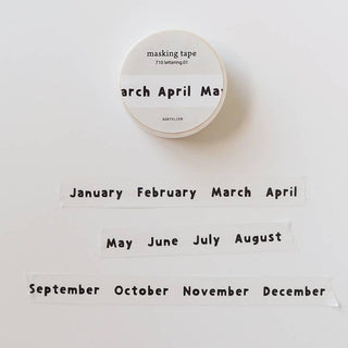 01 Months - Washi Tape