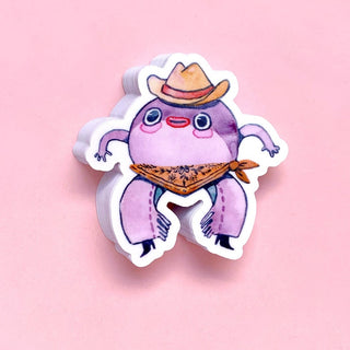 Toad Cowboy - Vinyl Sticker