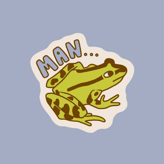Man.. Frog - Vinyl Sticker