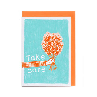 Take Care - Greeting Card (Risograph)
