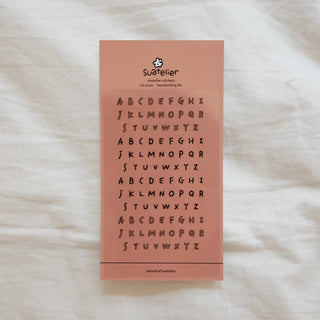 Handwriting #2: Uppercase - Clear Sticker Sheet
