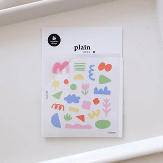 Plain.72: Squiggles - Transparent Sticker Sheet (3 Pack)