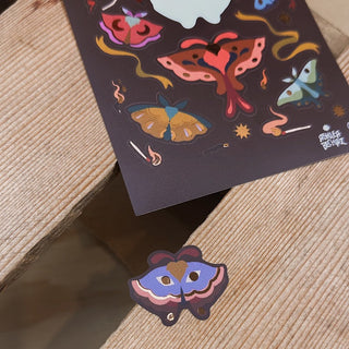 Autumnal Lepidoptera by Ashlea Bechaz - Sticker Sheet
