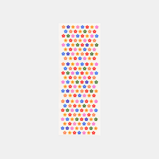 Rainbow Flowers - Pearly Stickers