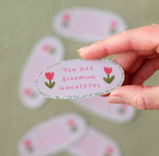 Blooming Wonderful - Vinyl Sticker (Holographic)