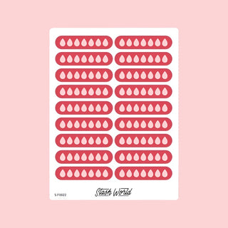 7-Day Period Tracker Sticker Sheet-Stash World
