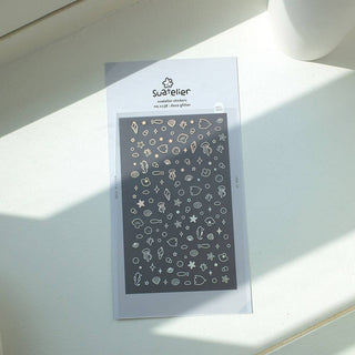 1138: Holographic Sea Life - Sticker Sheet (Nail Stickers)