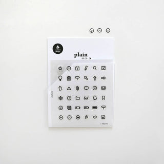 Transparent Planner Icons - Sticker Sheet (3 Pack)