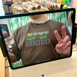 Fellow Pansies - Embroidered Shirt