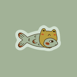 Sardine Frog - Vinyl Sticker