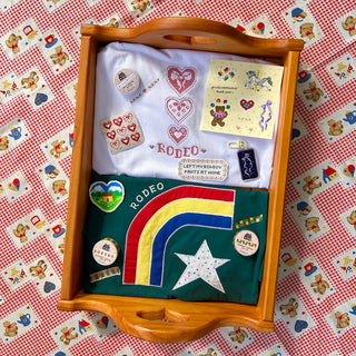 Triple Hearts - Embroidered Shirt