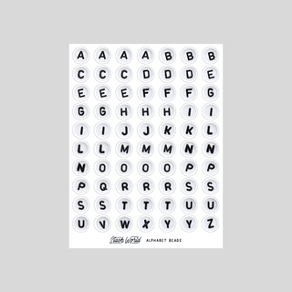 Alphabet Beads - Sticker Sheet