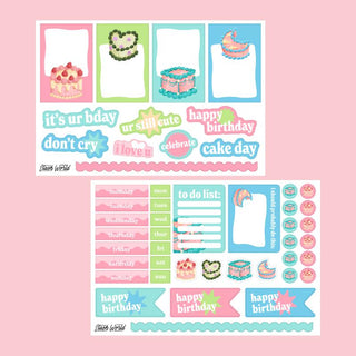 Birthday Cake Sticker Kit - Stash Sticker Club-Stash World