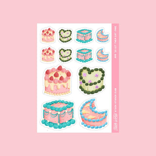 Birthday Cake Sticker Sheet - Stash Sticker Club-Stash World