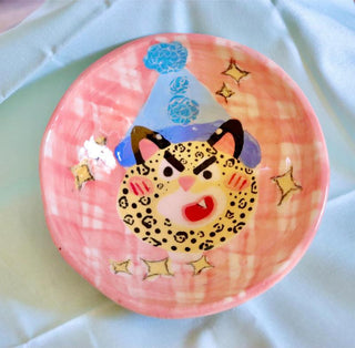 Leopard Clown - Small Ceramic Bowl