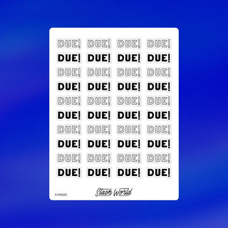 Due! Sticker Sheet-Stash World