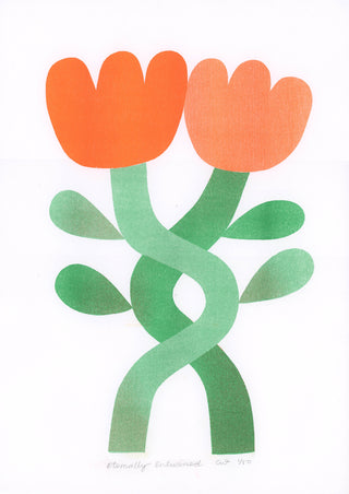 Eternally Entwined - Risograph Print (A3)