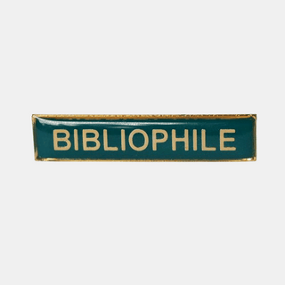 Bibliophile - Enamel Title Badge