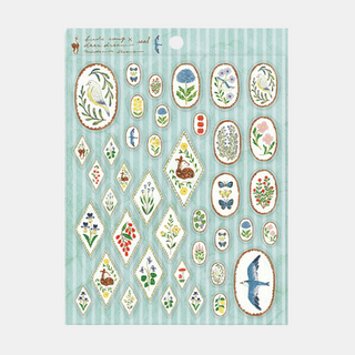 Birds Song x Deer Dream - Sticker Sheet by Midori Asano