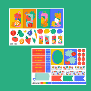 Fruit Box - Journal Sticker Kit