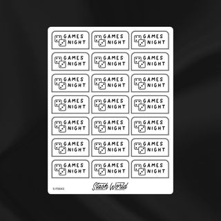 Games Night Sticker Sheet-Stash World