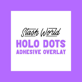 Holographic Dots A4 Self-Adhesive Overlay Sheets - Cold Laminate-Stash World