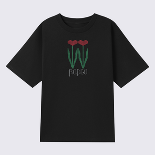 Twin Tulips - Embroidered Shirt