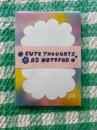 Cute Thoughts A5 Notepad