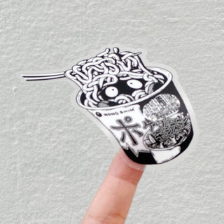 Tangela Ramen - Vinyl Sticker (Clear)