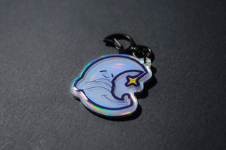 Mellow Moon - Holographic Keychain